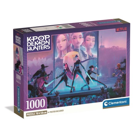 Clementoni 37121 - Puzzle 1000 Pezzi - K-Pop Demon Hunters