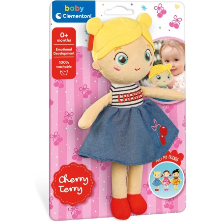Clementoni 17601 - Baby Clementoni - Plush Soft Doll Cherry Terry