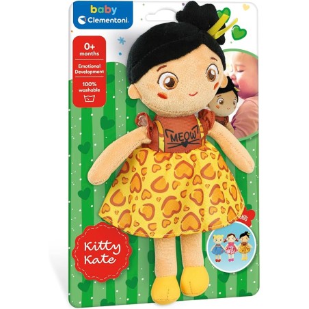 Clementoni 17602 - Baby Clementoni - Plush Soft Doll Yellow Meow