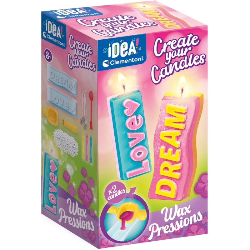 Clementoni 18353 - Idea - Create Your Candles Messages Style Wax Pression