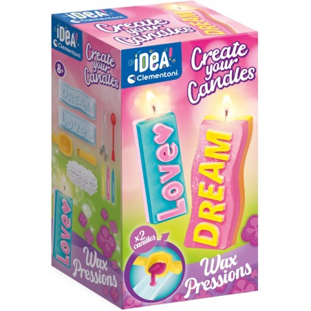 Clementoni 18353 - Idea - Create Your Candles Messages Style Wax Pression