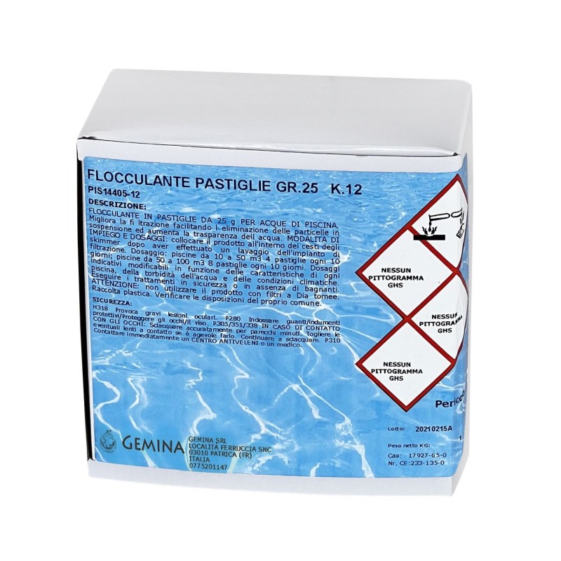 Blusan 675 - Flocculante Pastiglie 25gr Conf. 1 Kg