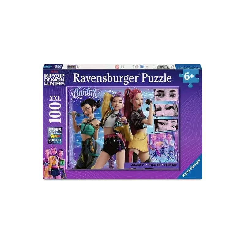 Ravensburger 02222 - Puzzle 100 Pezzi - K-Pop Demon Hunters