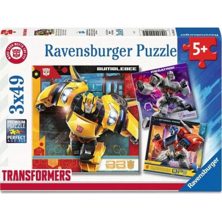 Ravensburger 04252 - Puzzle 3 x 49 Pezzi - Transformers