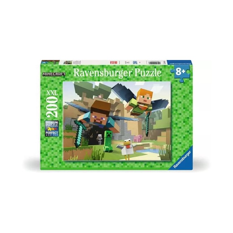 Ravensburger 04144 - Puzzle 200 Pezzi - Minecraft