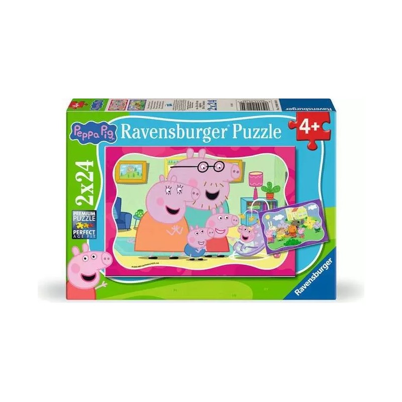 Ravensburger 04184 - Puzzle 2 x 24 Pezzi - Peppa Pig