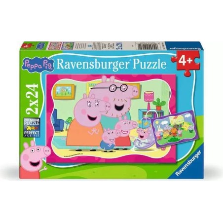 Ravensburger 04184 - Puzzle 2 x 24 Pezzi - Peppa Pig