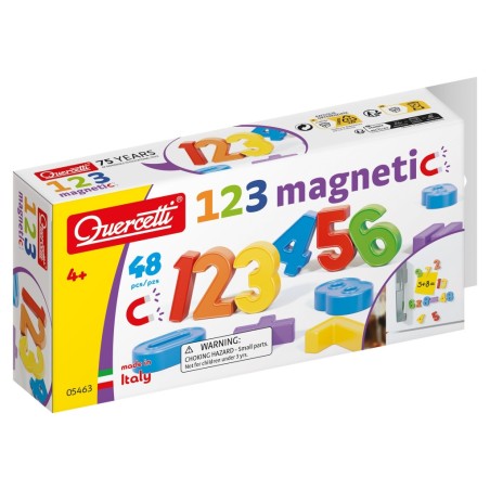 Quercetti 5463 - Numeri Magnetici 48 pz