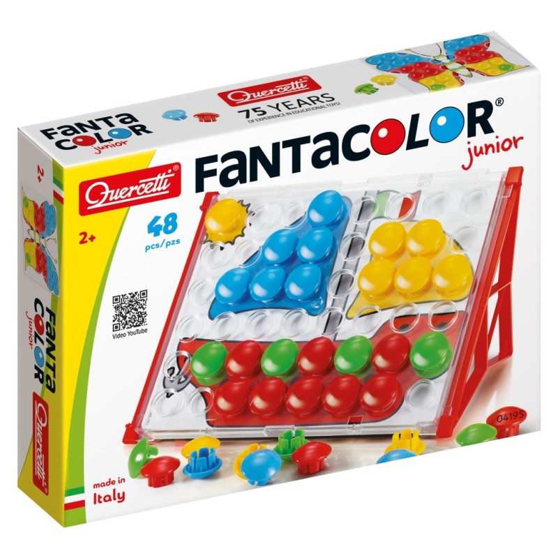 Quercetti 4195 - Chiodini Fantacolor Junior 48 pz