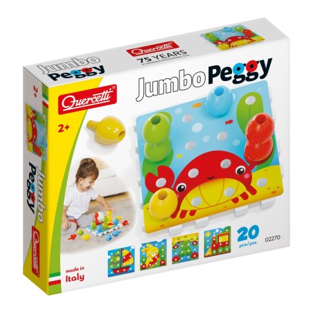 Quercetti 2270 - Jumbo Peggy Primo Mosaico 20 pz