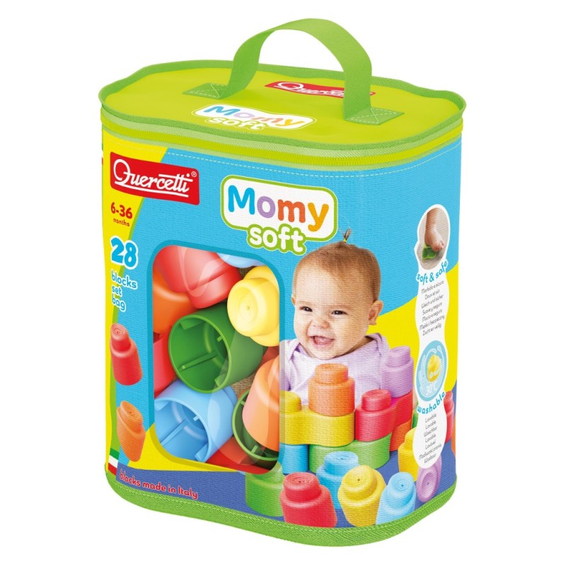 Quercetti 4146 - Momy Soft - Sacca 28 pz