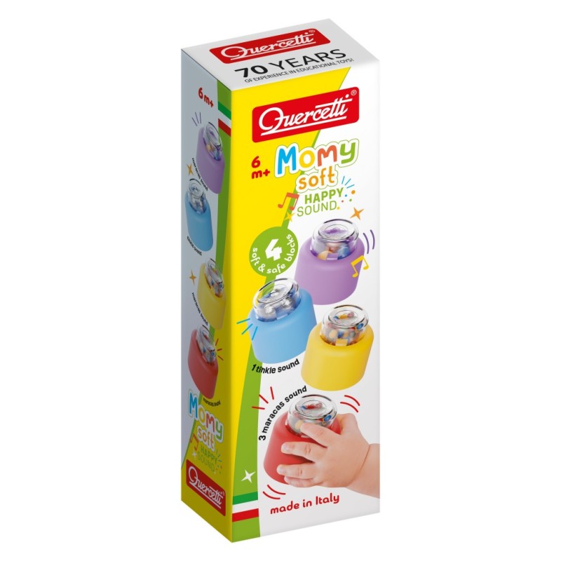 Quercetti 4144 - Momy Soft - Happy Sound Set 4 pz