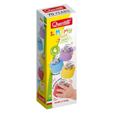 Quercetti 4144 - Momy Soft - Happy Sound Set 4 pz