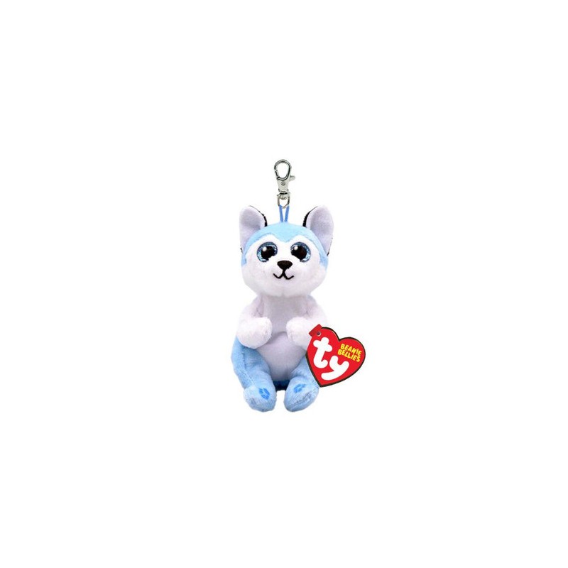 Ty 43105 - Beanie Boos - Thunder Husky Blu Portachiave