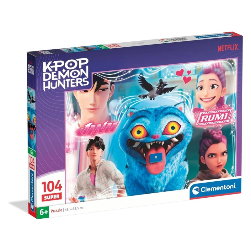 Clementoni 27243 - Puzzle 104 Pezzi - K-Pop Demon Hunters