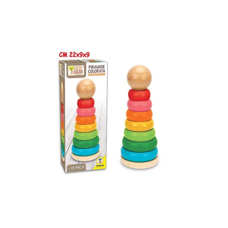 Teorema 40557 - Piramide Legno Colorata
