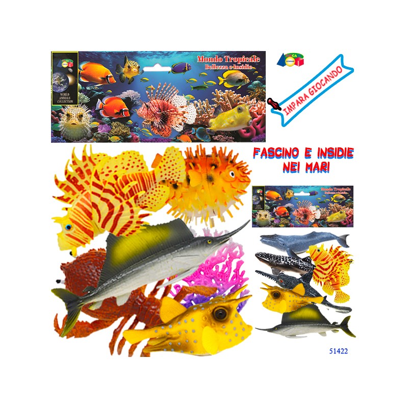 Ginmar 51422 - Busta Pesci Mondo Tropicale