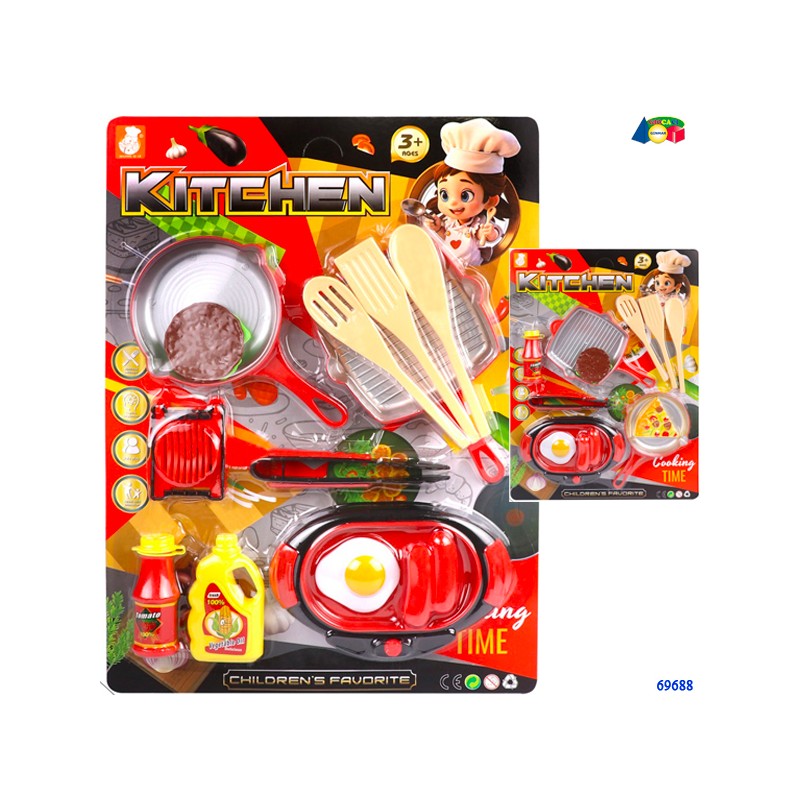 Ginmar 69688 - Blister Cucina Piastra e Padelle