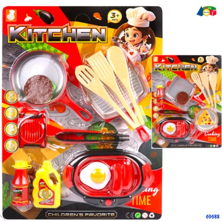 Ginmar 69688 - Blister Cucina Piastra e Padelle
