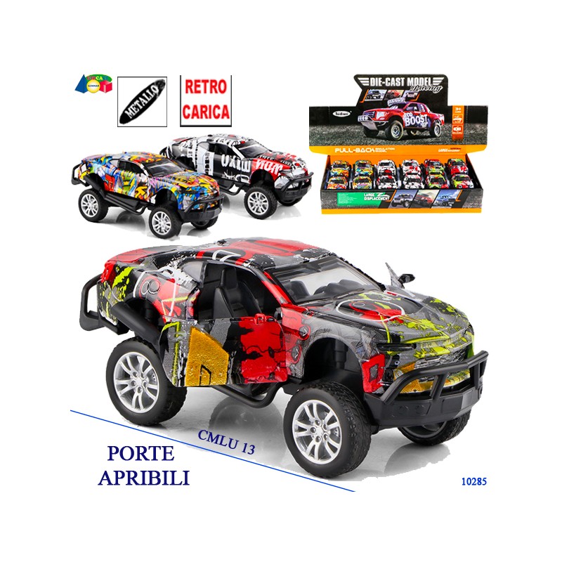 Ginmar 10285 - Auto Aerografata Retrocarica Display 12 pz