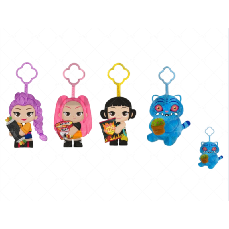 Rei Toys KPOP0200 - KPop Demon Hunters - Peluche Portachiave 10 cm con Accessorio Ass