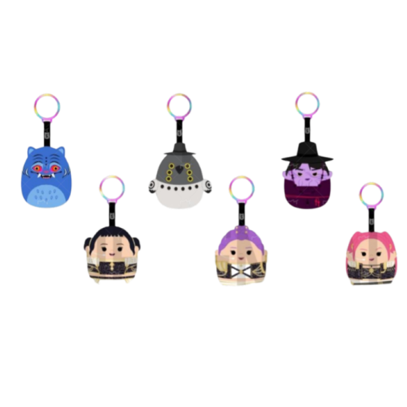 Rei Toys SQ024500 -KPop Demon Hunters - Squishmallows Personaggi Clip On 10 cm Ass