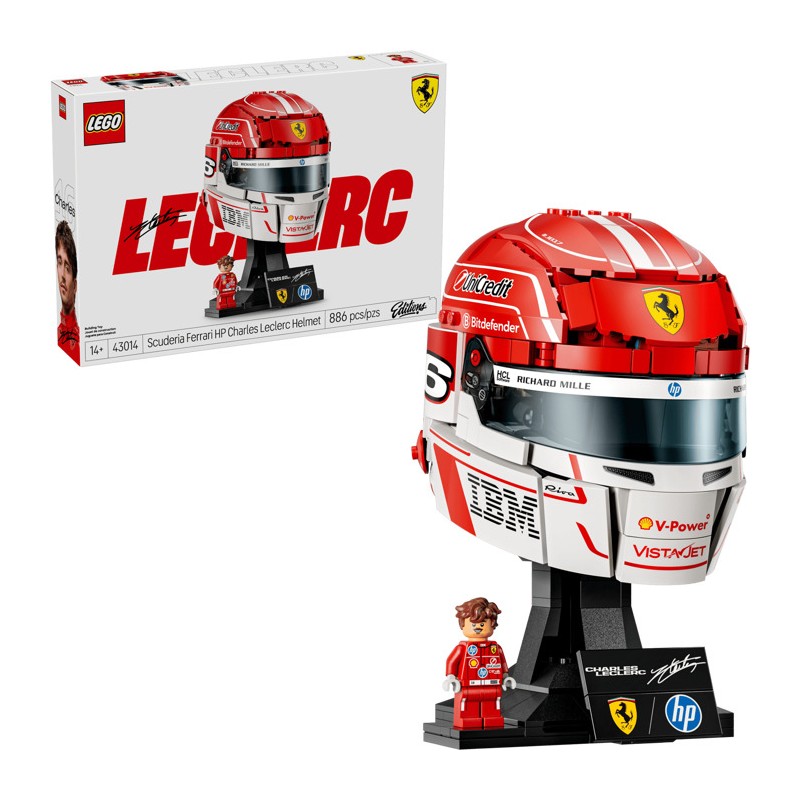 Lego 43014 - Casco di Charles Leclerc Scuderia Ferrari HP