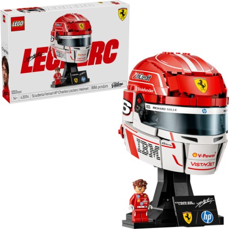 Lego 43014 - Casco di Charles Leclerc Scuderia Ferrari HP