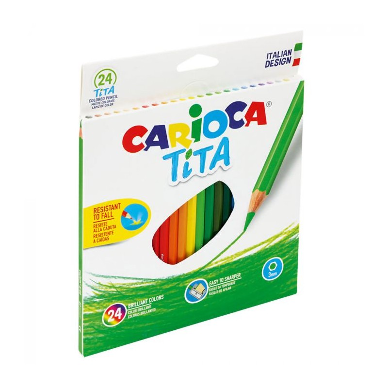 Carioca 42794 - Pastelli Tita 24 colori