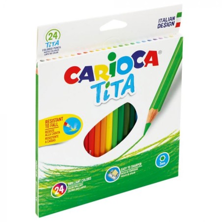 Carioca 42794 - Pastelli Tita 24 colori