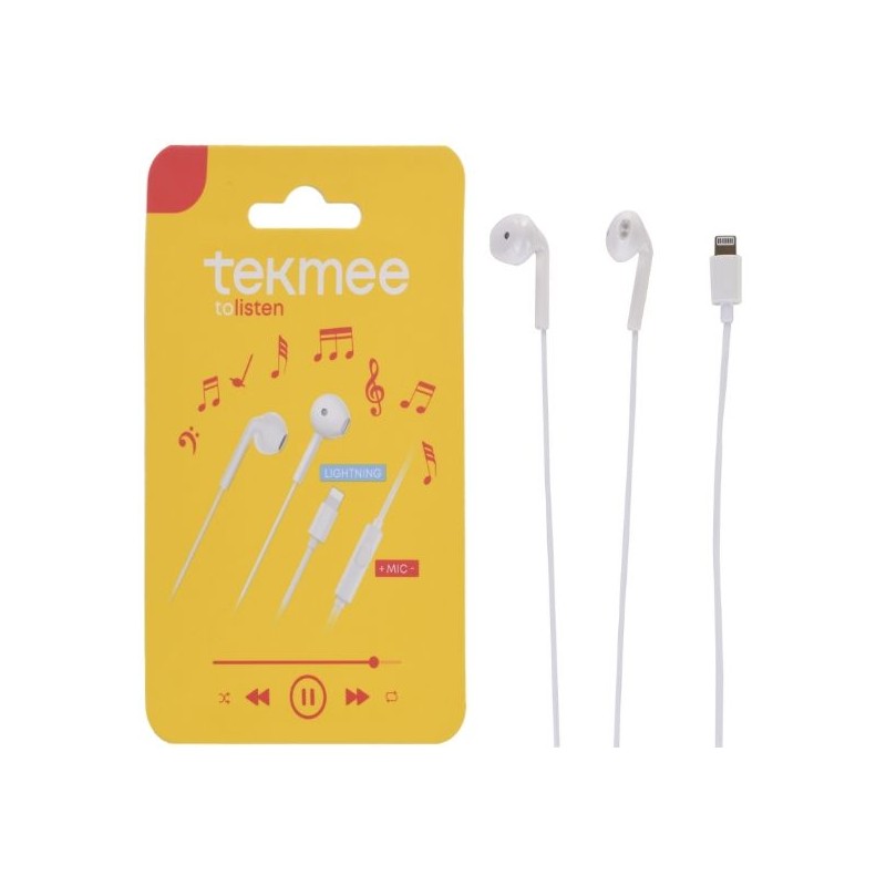 Tekmee 40430372 - Auricolari Lightning con Microfono