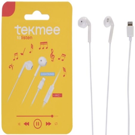 Tekmee 40430372 - Auricolari Lightning con Microfono