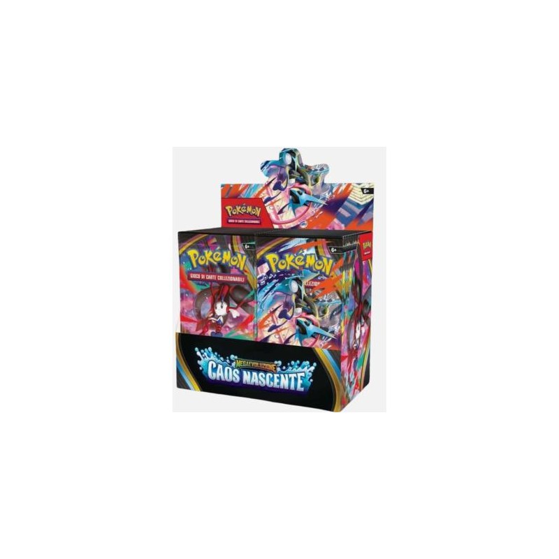 Pokemon 10407 - Buste Carte Pokemon Caos Nascente Box 36 Buste