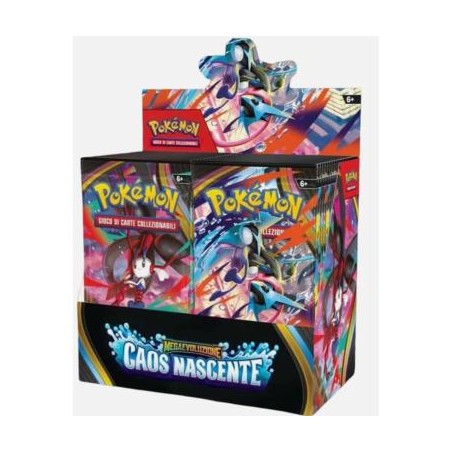 Pokemon 10407 - Buste Carte Pokemon Caos Nascente Box 36 Buste