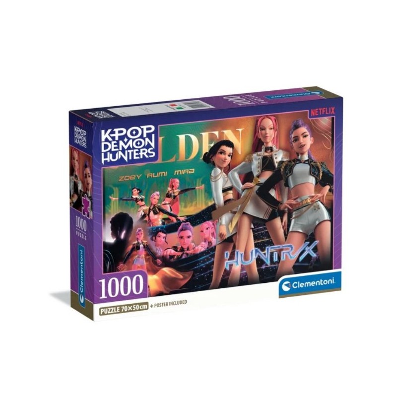 Clementoni 37126 - Puzzle 1000 Pezzi - Kpop Demon Hungers Golden