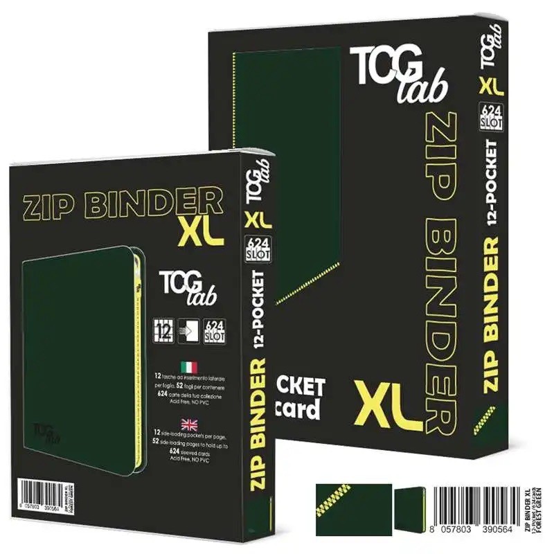 Tgc Lab 9056 - Raccoglitore a 12 Tasche Verde (624 Carte)