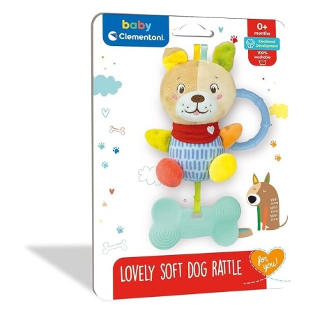 Clementoni 17785 - Baby Clementoni - Sonaglino Cagnolino Soft Dog Rattle