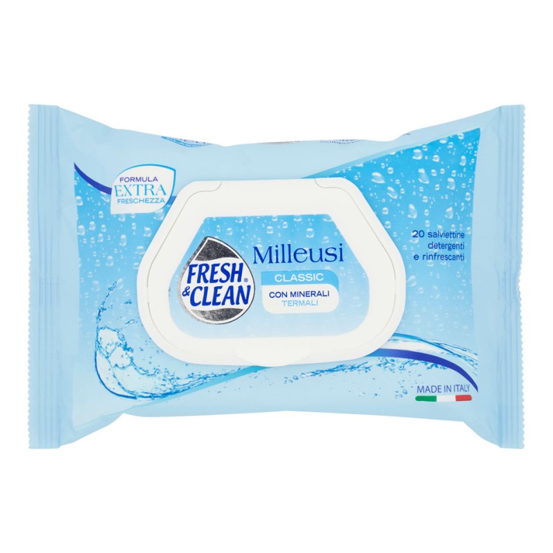 Fresh & Clean 207596 - Salviette Milleusi Umidificate Classic 20 Pz