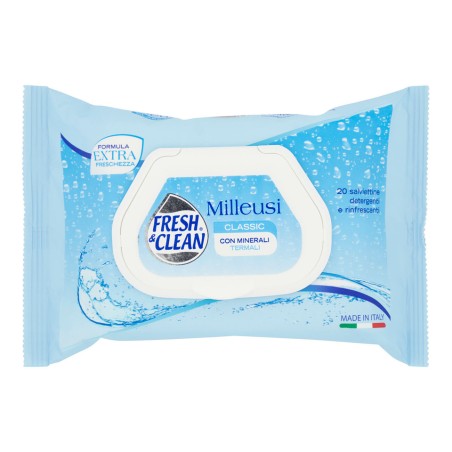 Fresh & Clean 207596 - Salviette Milleusi Umidificate Classic 20 Pz