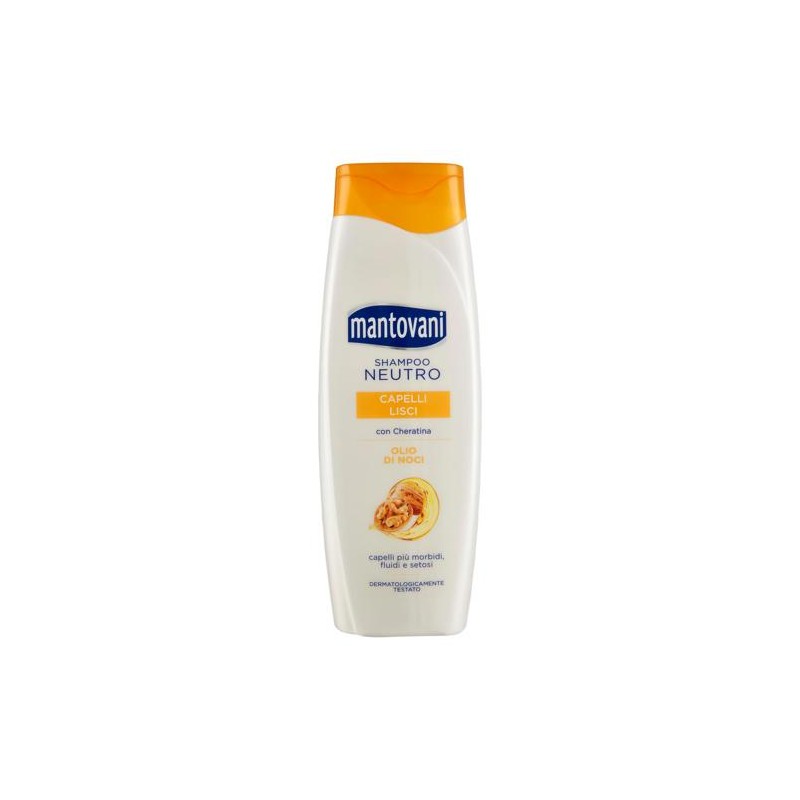 Mantovani 704924 - Shampoo Neutro Capelli Lisci 400 ml