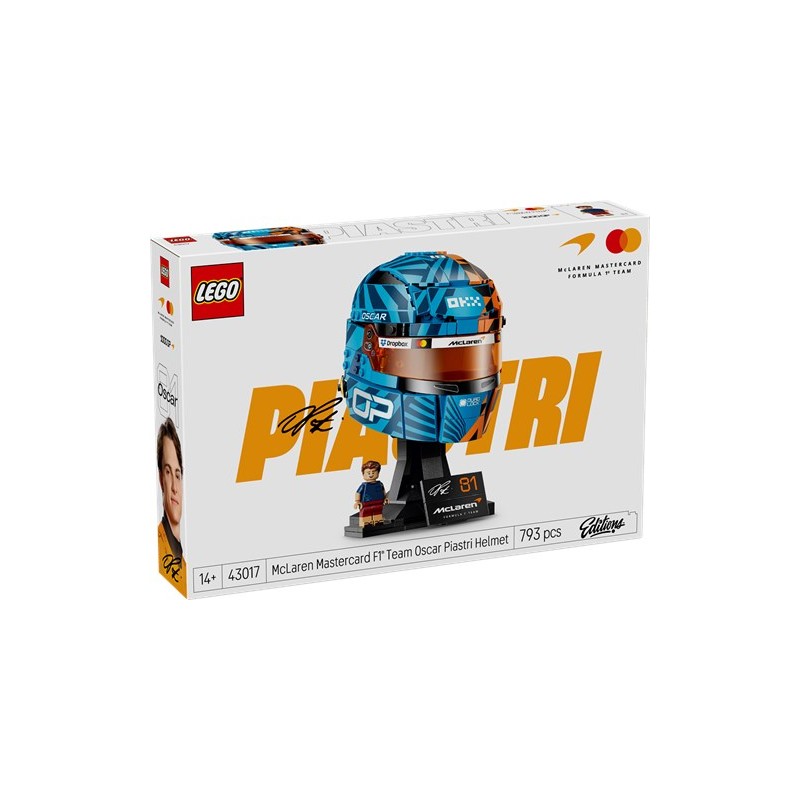 Lego 43017 - Casco di Oscar Piastri McLaren Mastercard F1