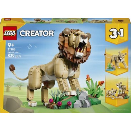 Lego 31386 - Creator - Animali selvatici: Leone Maestoso