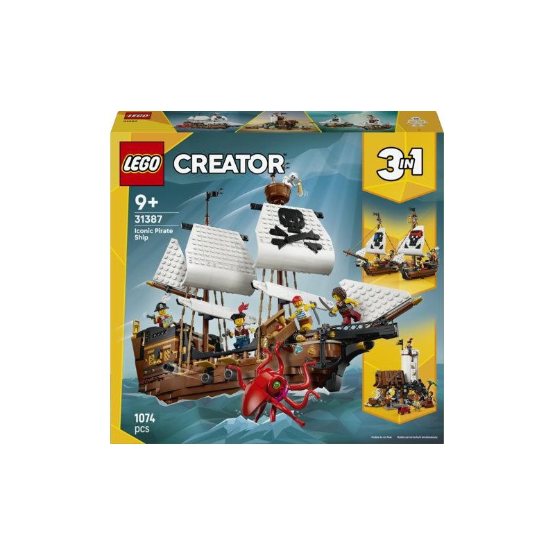 Lego 31387 - Creator - Iconica Nave da Pirata