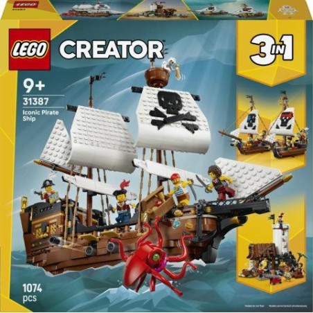 Lego 31387 - Creator - Iconica Nave da Pirata