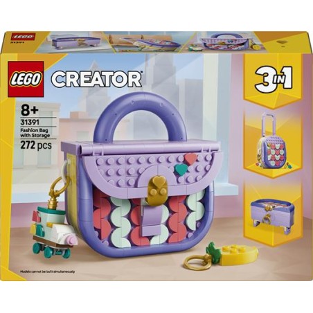 Lego 31391 - Creator - Borsetta Art Fashion con Cassettino