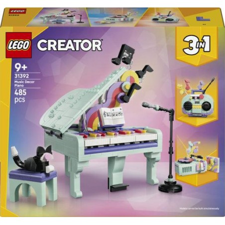 Lego 31392 - Creator - Pianoforte Decorativo con Gatto