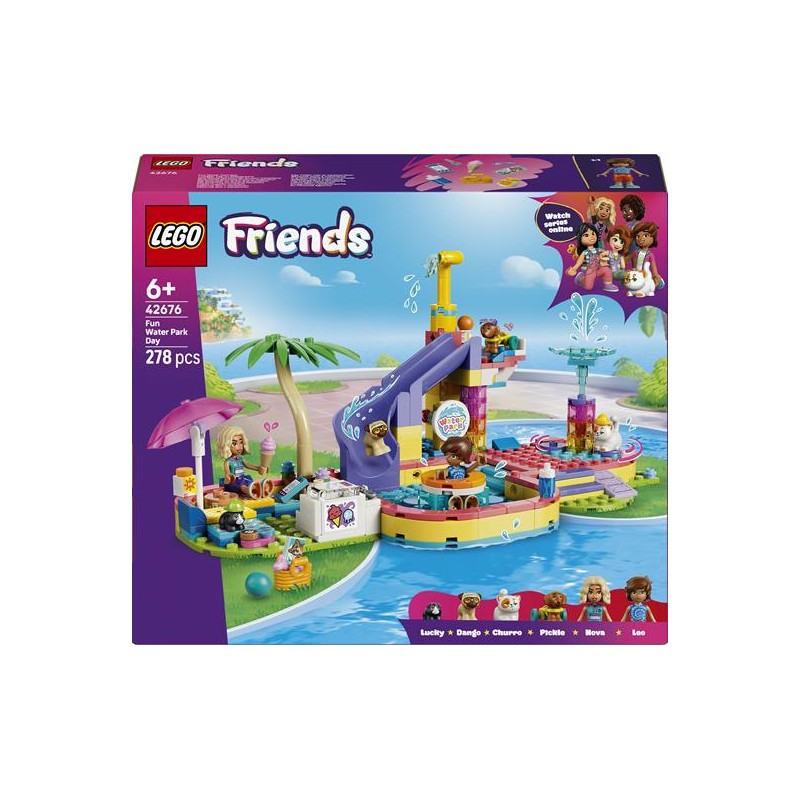 Lego 42676 - Friends - Divertente Giornata al Parco Acquatico