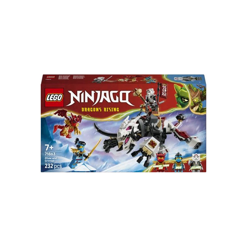 Lego 71863 - Ninjago - Zilvar e Grimtak la Bestia Drago