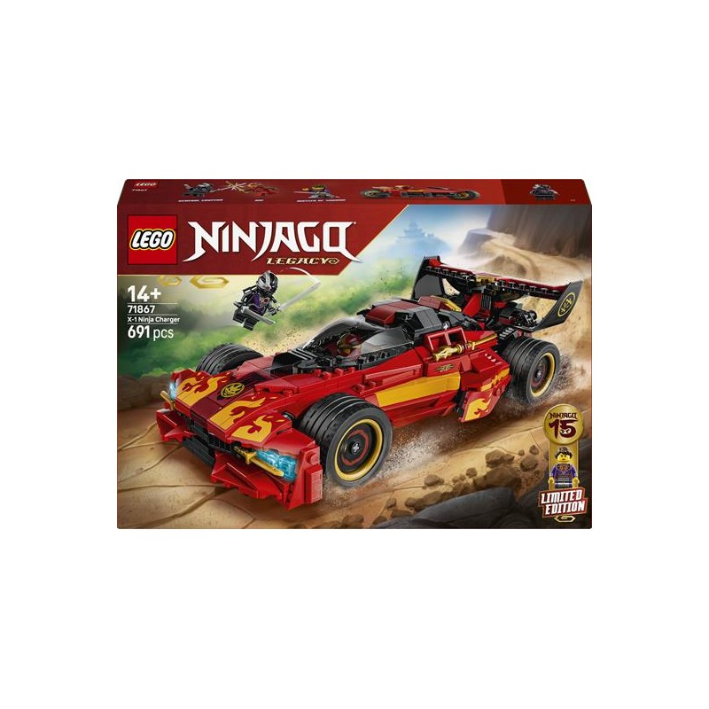 Lego 71867 - Ninjago - Super-Bolide Ninja X-1 - 15° Anniversario