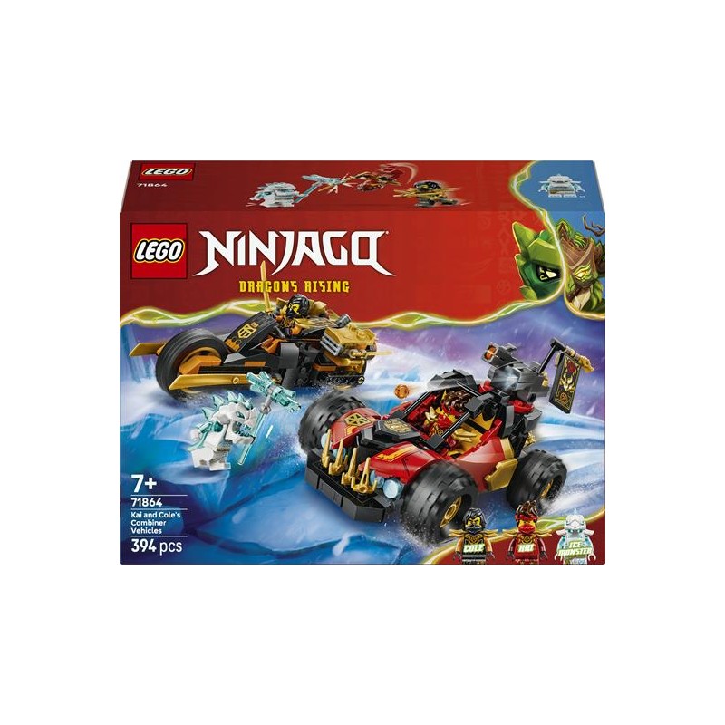 Lego 71864 - Ninjago - Veicoli Combinanti di Kai e Cole